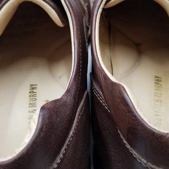 Johnston & Murphy Men's Brown Leather Lace Up Shuler Bicycle Oxfords Shoes - 13 - Picture 6 of 8